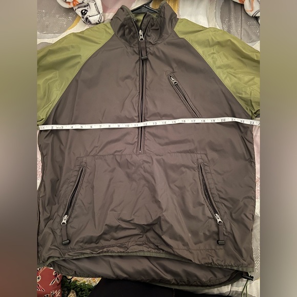 GAP Men’s Olive and Black Windbreaker Jacket, Vintage 90s Style, Lightweight - Picture 6 of 9